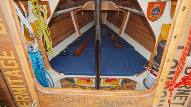 The cabin on a boat