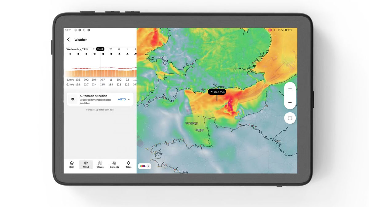 Animated weather, tides and currents now available on Orca