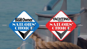 Sailors' Choice awards logos, showing Practical Boat Owner and Yachting Monthly magazine logos