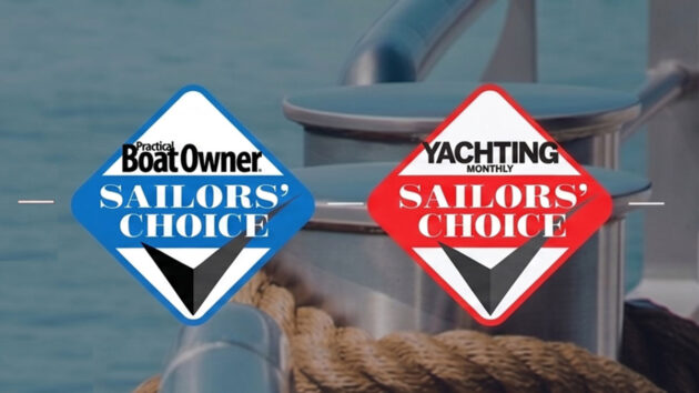 Sailors' Choice awards logos, showing Practical Boat Owner and Yachting Monthly magazine logos