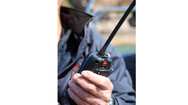 A VHF radio is built for the marine environment and is moredependable than a mobile phone. Credit: Lynne Sutherland/Alamy