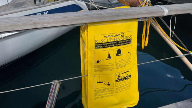 What’s your MOB recovery aid? This harness has a lifting loop. Credit: Ali Wood