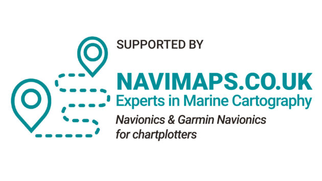 PBO's eNav in a Nutshell is supported by Navimaps - logo saying Navimaps.co.uk; experts in marine cartography; Navionics & Garmin Navionics for chartplotters