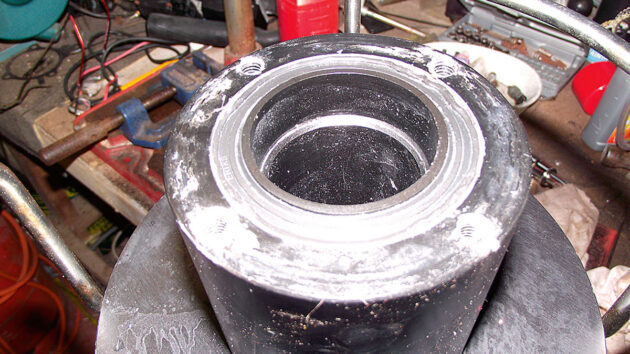A furling drum from a furler on a boat