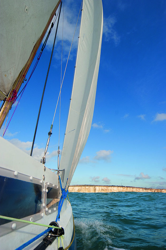 A boat sailing