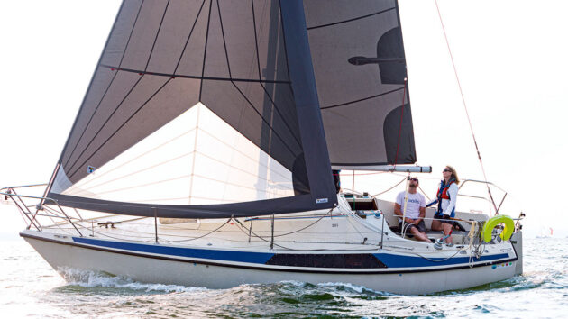 A boat sailing