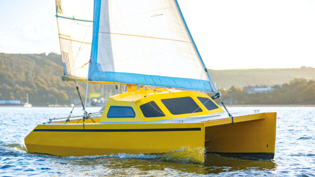 A Chat 18 catamaran sailing