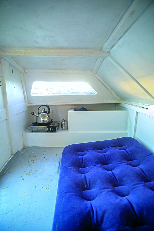 Inside of the Chat 18 catamaran