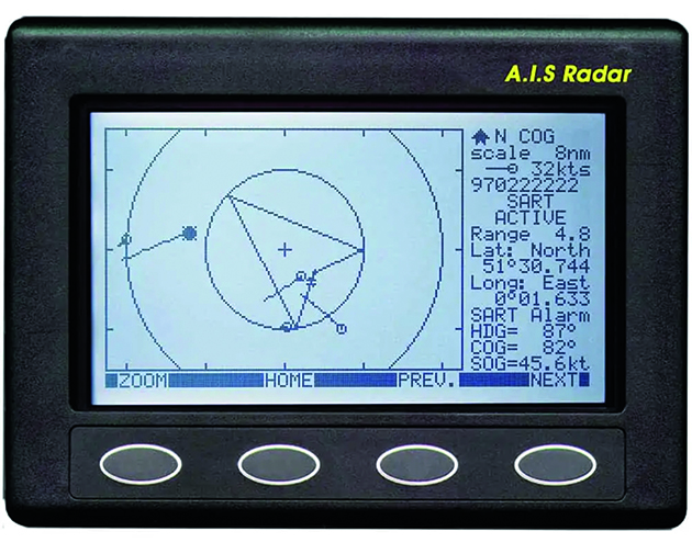 An AIS Radar unit for a boat