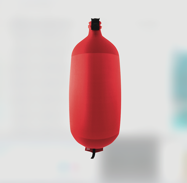 Ultra lightweight inflatable textile fender from Fendertex