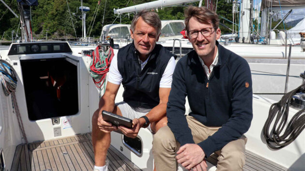Orca co-founder Kristian Fallrø (right) with Knut Frostad. Credit: Orca