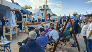 A skills demonstration on the Wooden Boat Stage at the Southampton International Boat Show 2025. Credit: British Marine