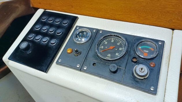 a perspex switch panel for a boat