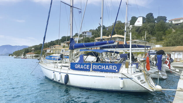 A boat moored