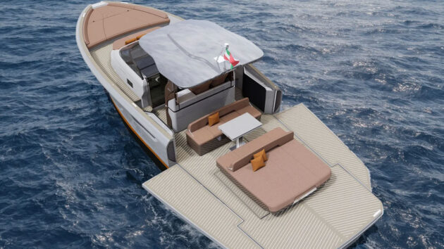 The Bellini Astor 38 which will be one of the boat launches at the 2026 Southampton Boat Show