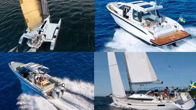 Boat launches for the Southampton Boat Show
