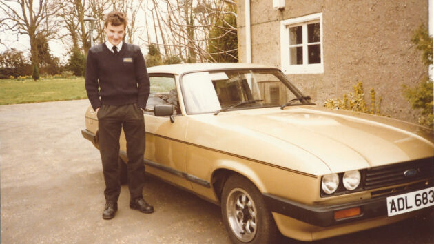 Martin Groom when he joined the CoastguardRescue Service at Bembridge, Isle of Wight, aged 18. Credit: Martin Groom