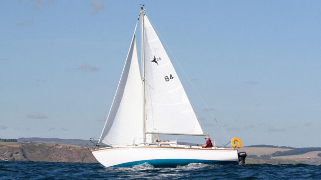 About 180 Westerly 25s were built, and many are still sailing - the 25 has a triple keel, a long, spacious cockpit and a decent-sized foredeck. Credit: Genevieve Leaper/Alamy