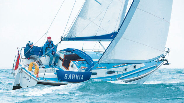 The Westerly Konsort was the last of the Laurent Giles designs before the switch to Ed Dubois. Credit: YM archives