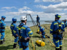 Coastguard Rescue Officers on a cliff. Credit: Jo Hanley
