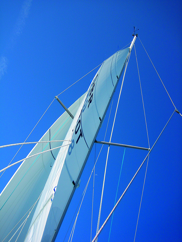 A yacht sail