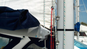 A mast on a boat