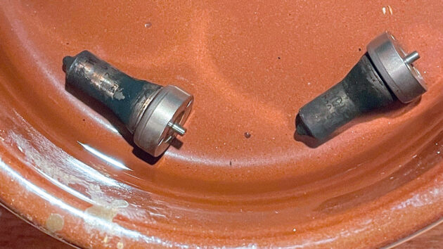 Blackened cylinders which fail to deliver fuel to the engine necessitating a full fuel system clean