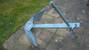 a fully assembled storm anchor for a boat