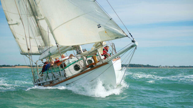 A boat sailing