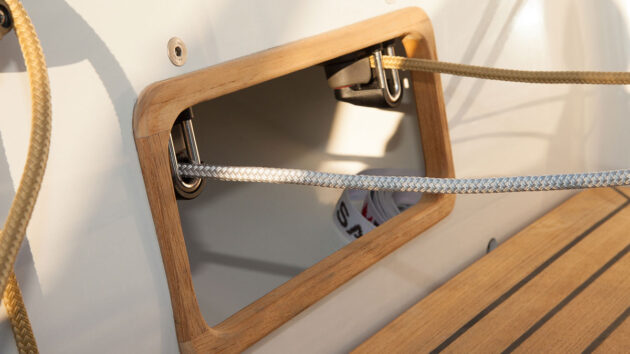 furling lines on a yacht