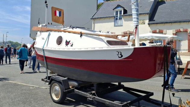 A small boat on a trailer