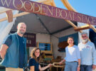 People opening the Wooden Boat Stage