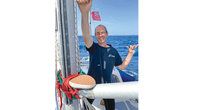 PBO-inspired spinnaker pole mast joint repair worked surprisingly well. Credit: Alex Carter