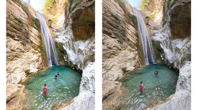 Dimossari Waterfalls is well worth a visit before it dries up in the summer months
