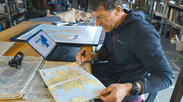 Part of Ian Hayward's sea kayak challenge is passage planning and waiting for weather windows. Credit: timbrookphotography.pixieset.com