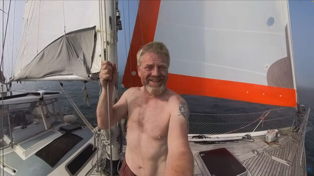 Andy Bennington-Turner of Sailing Melody. Credit: www.youtube.com/@SailingMelody