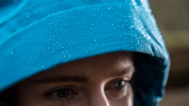 The beading effect, where water rolls off the surface of waterproof fabric. Credit: Nikwax