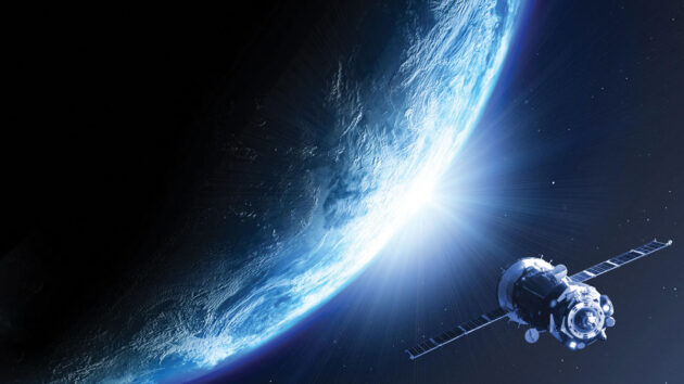 Satellite space view of Earth. Credit: Jim/NASA/Alamy