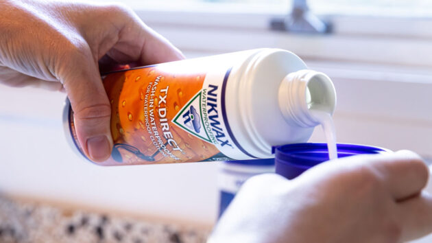 Wash-in treatment to restore waterproofing. Credit: Nikwax