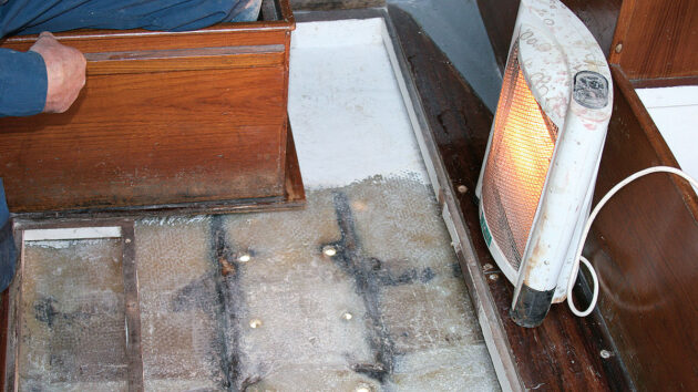 Keel reinforcement of a yacht