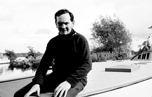 Donald Crowhurst sitting on bow