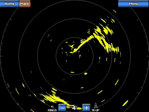Self-levelling radar test