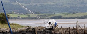 high winds blow boats off moorings in North Wales