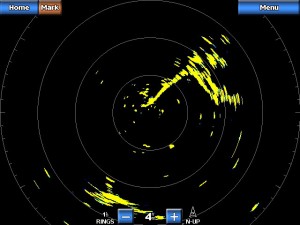Self-levelling radar test
