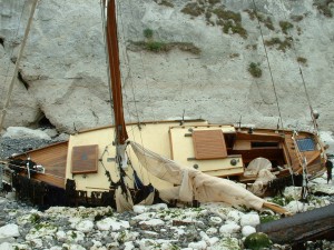 dover coastguard man jumps over board