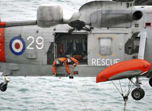 royal navy sea king helicopter