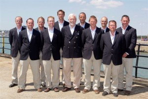 Sir Robin Knox-Johnston with Clipper 2009-2010 skippers