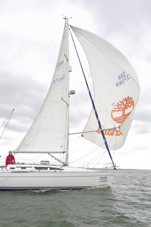 Downwind sailing spnnaker