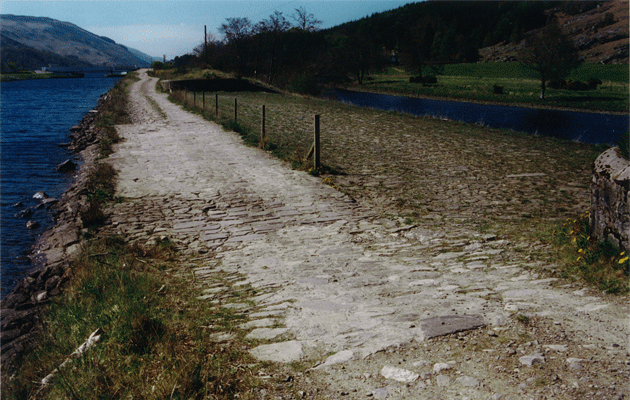 The weir at Cullochy which partially collapsed