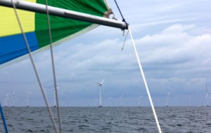 Sailing to windward of a wind farm has been banned